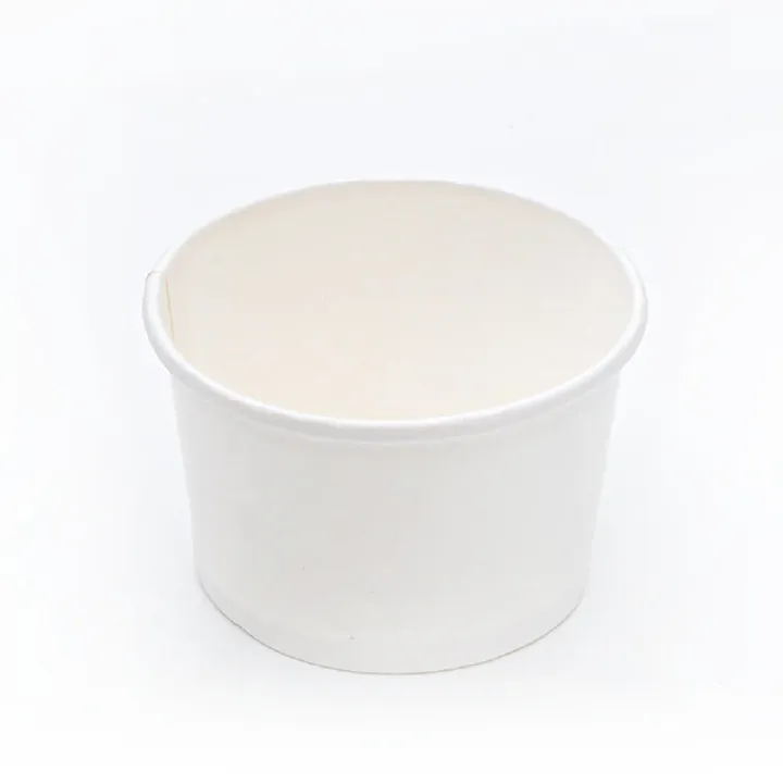 Contenedor KOS de papel blanco de 4 oz