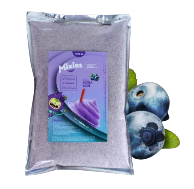 mezcla en polvo para granizado sabor a blueberry