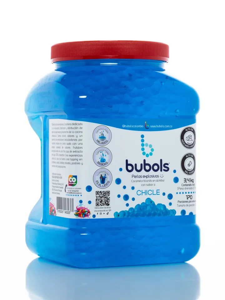Perlas Explosivas Bubols Chicle 3400 gr