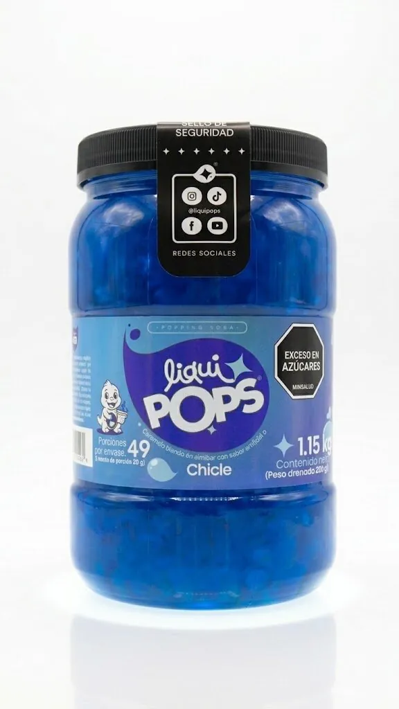 Perlas Explosivas LiquiPops Chicle 1150 gr