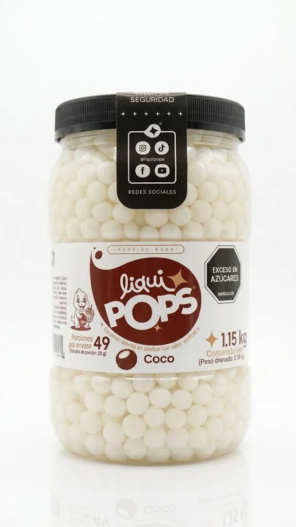 Perlas Explosivas LiquiPops Coco 1150 gr
