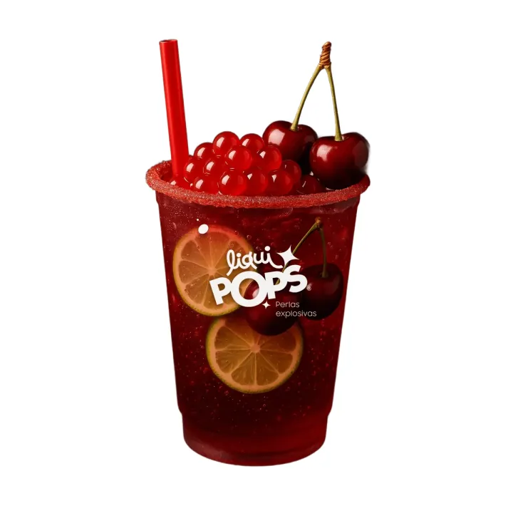 Perlas Explosivas LiquiPops Cereza 330 gr