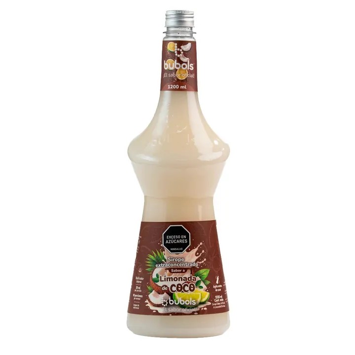 Botella de sirope Bubols Limonada de Coco de 1200 ml