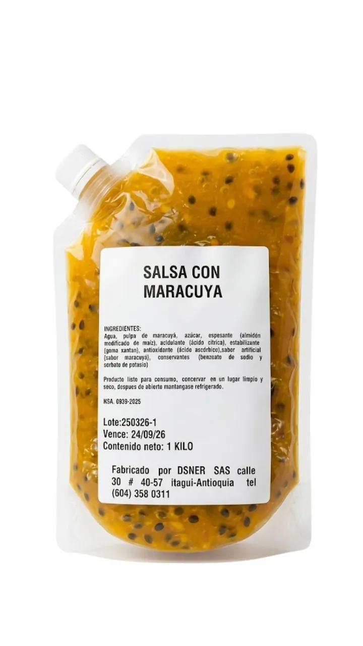 Salsa Maracuyá 1000 gr