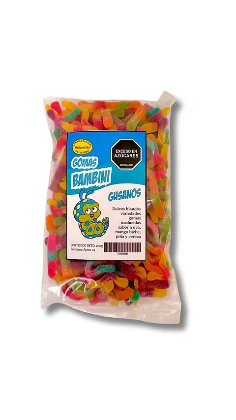 Gomas Gusanos 3000 gr