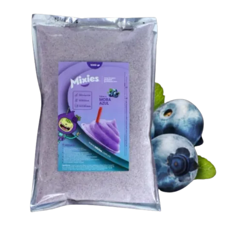 mezcla en polvo para granizado sabor a blueberry