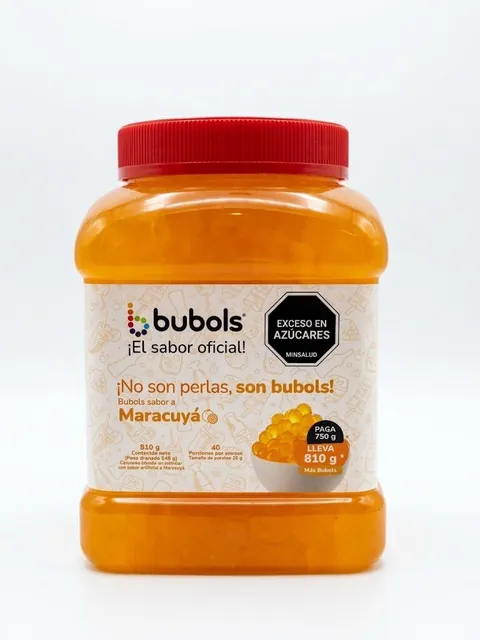 Perlas Explosivas Bubols Maracuyá 810 gr