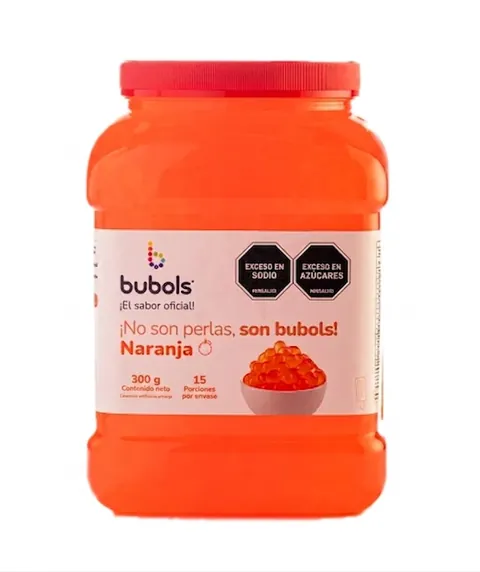 Perlas Explosivas Bubols Naranja 300 gr