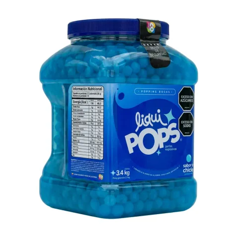 Perlas Explosivas LiquiPops Chicle 3400 gr