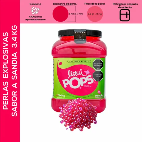 Perlas Explosivas LiquiPops Sandía 3400 gr
