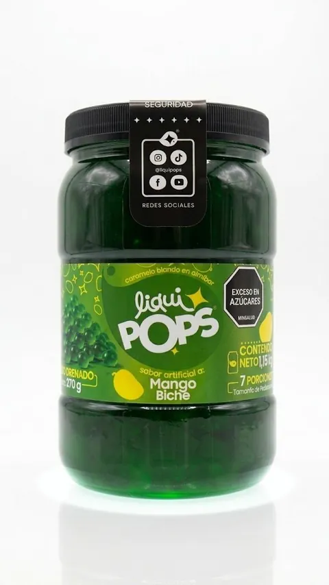 Perlas Explosivas LiquiPops Mango Biche 1150 gr