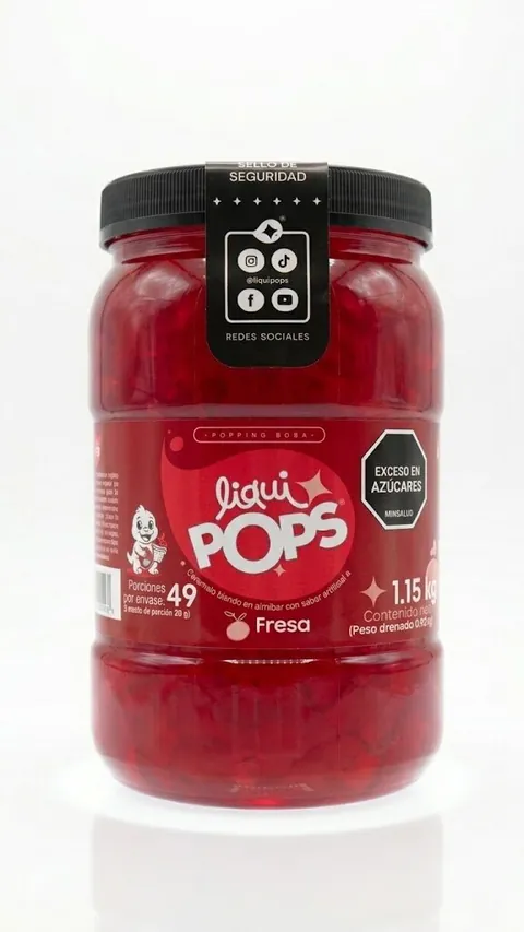 Perlas Explosivas LiquiPops Fresa 1150 gr