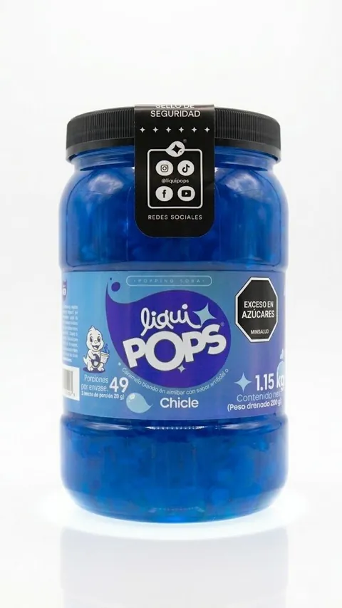 Perlas Explosivas LiquiPops Chicle 1150 gr