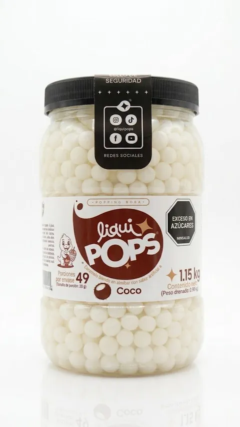 Perlas Explosivas LiquiPops Coco 1150 gr
