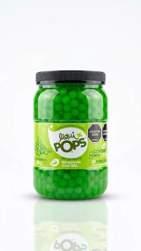Perlas Explosivas LiquiPops Mango Biche con Sal 1150 gr
