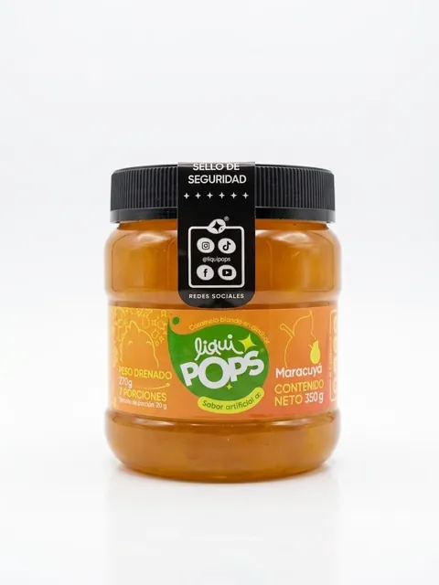 Perlas Explosivas LiquiPops Maracuyá 350 gr