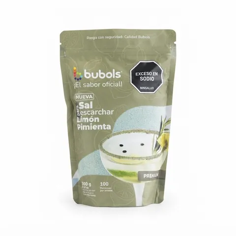 Bolsa de sal para escarchar Bubols Limón Pimienta de 1000 g