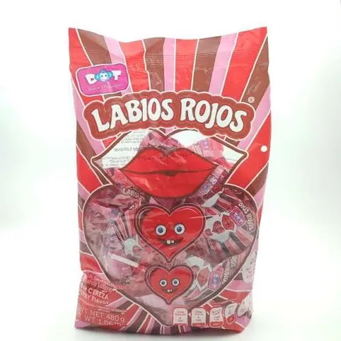 Chupeta de labios rojos