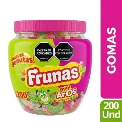 Gomas Frunas Aros x 200 Und 800 gr