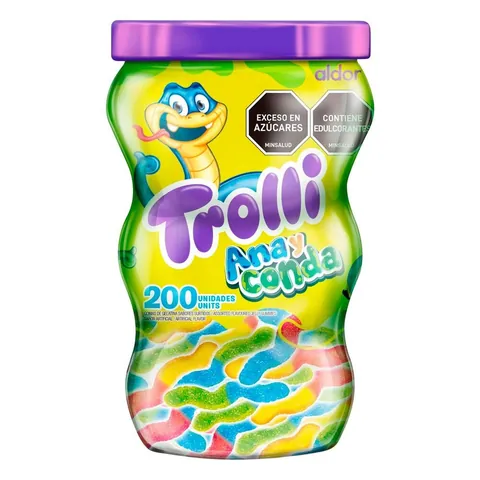 Tarro de gomas Trolli Anaconda por 200 unidades