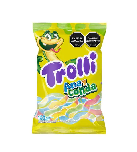 Gomas Trolli Anaconda x 100 Und 250 gr