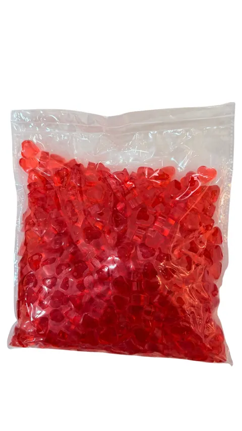 Gomas Translúcidas Corazones Pequeños 1000 gr