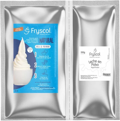 Mezcla para helado de yogurt